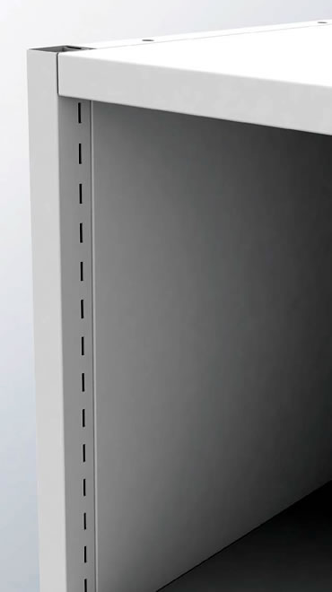 Close-up of double skin construction