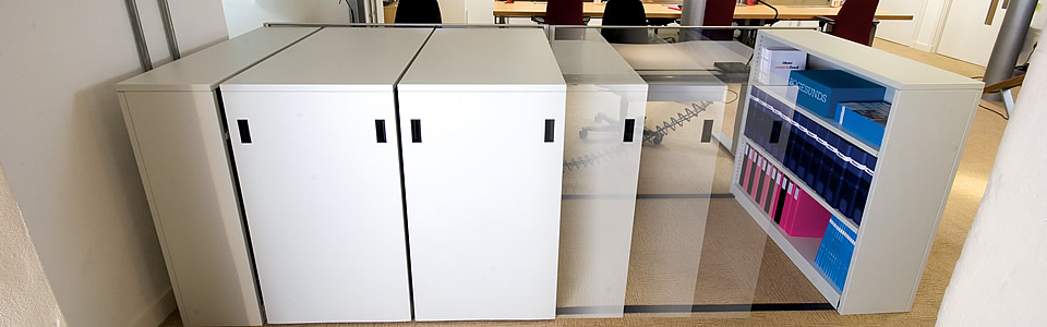 Low level roller racking systems